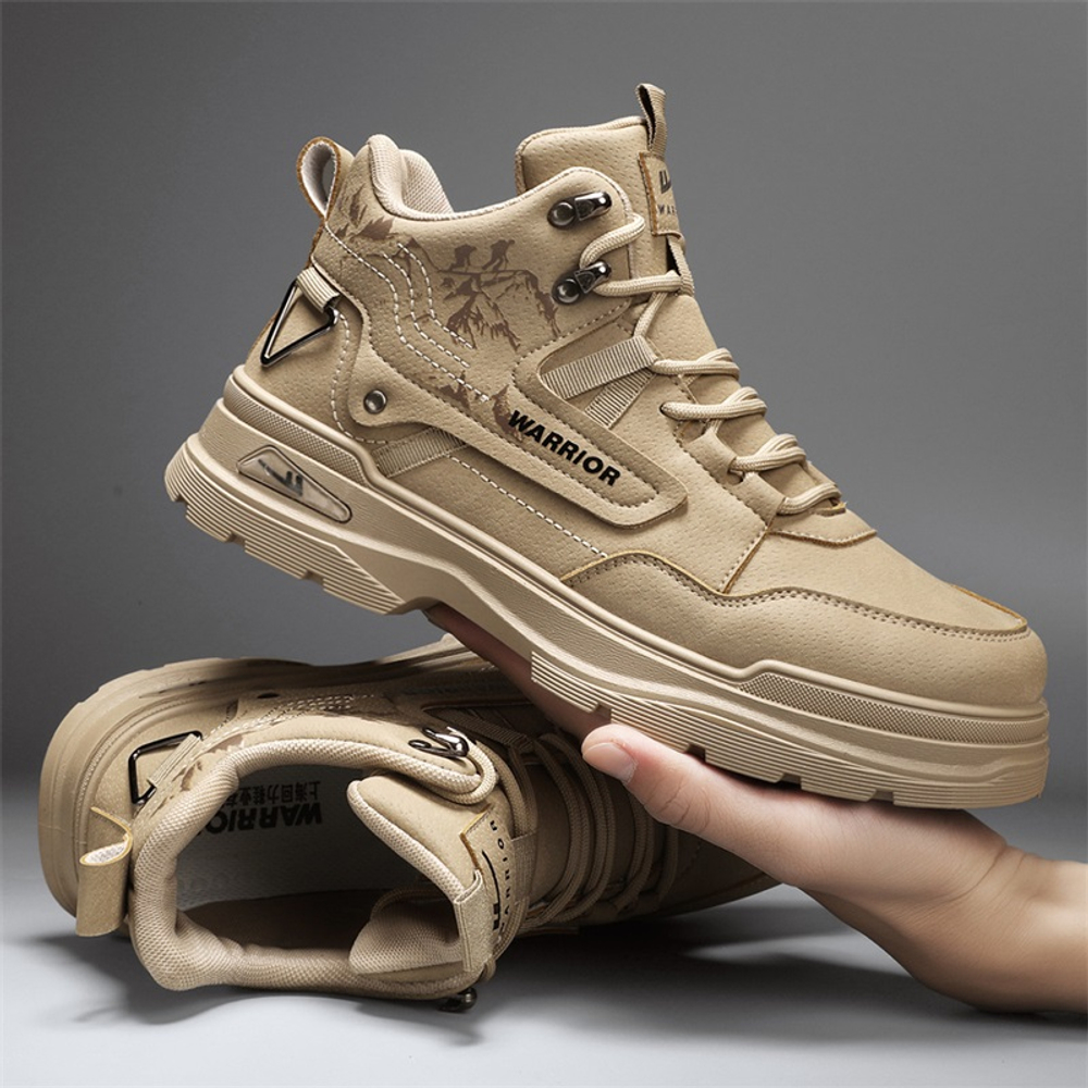 WARRIOR Work Boots Men"s High top Khaki