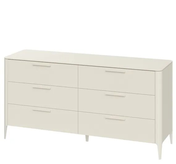 Комод Type 6 ящиков ширина 170 см (молочный)