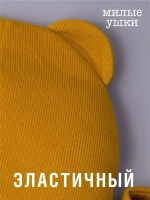 Шапка детская с ушками и снуд осенний