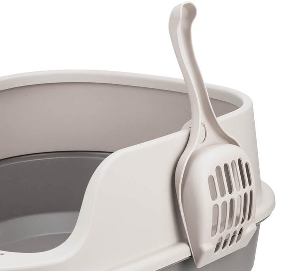 Лоток для кошек ЛЯ-МУРР 480х355мм с высоким бортом + подарок (совок) М1834