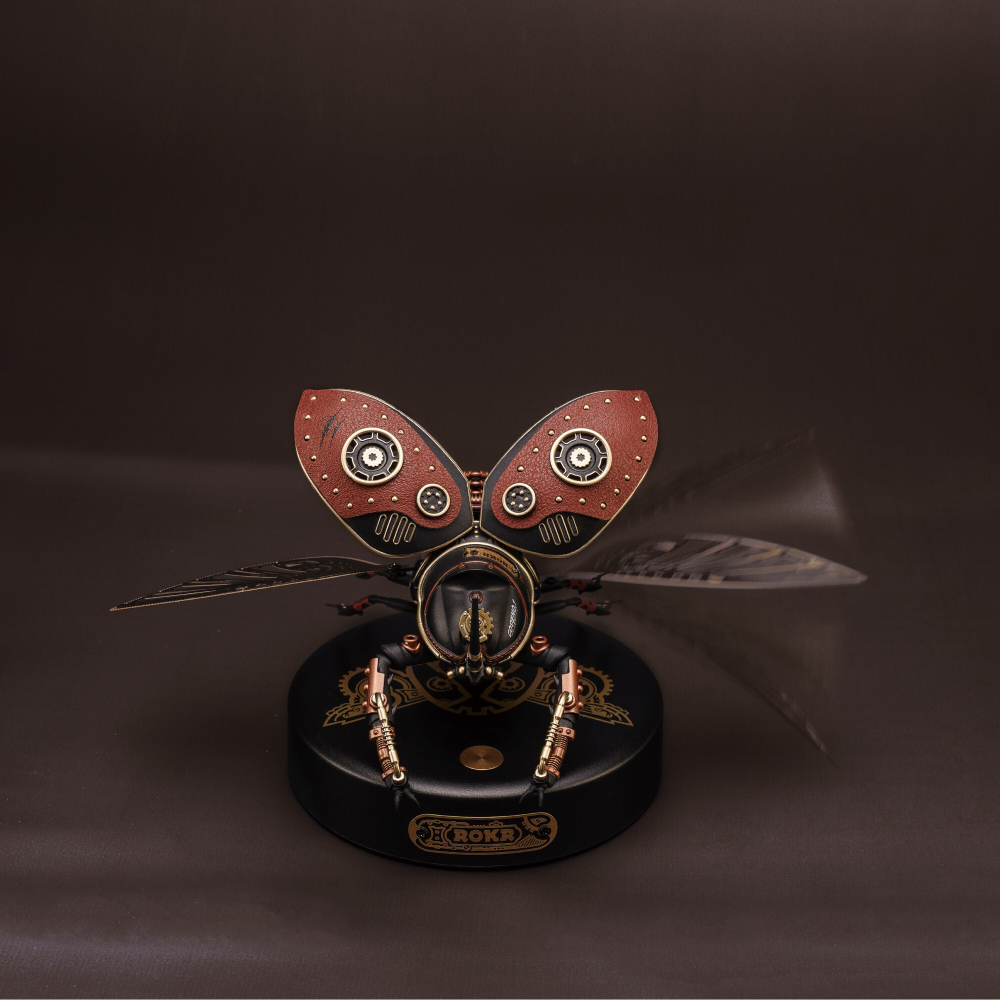 Жук-носорог (Rhinoceros Beetle) MI01 от ROKR - Конструктор, сборная механическая модель, 3D пазл, для интерьера