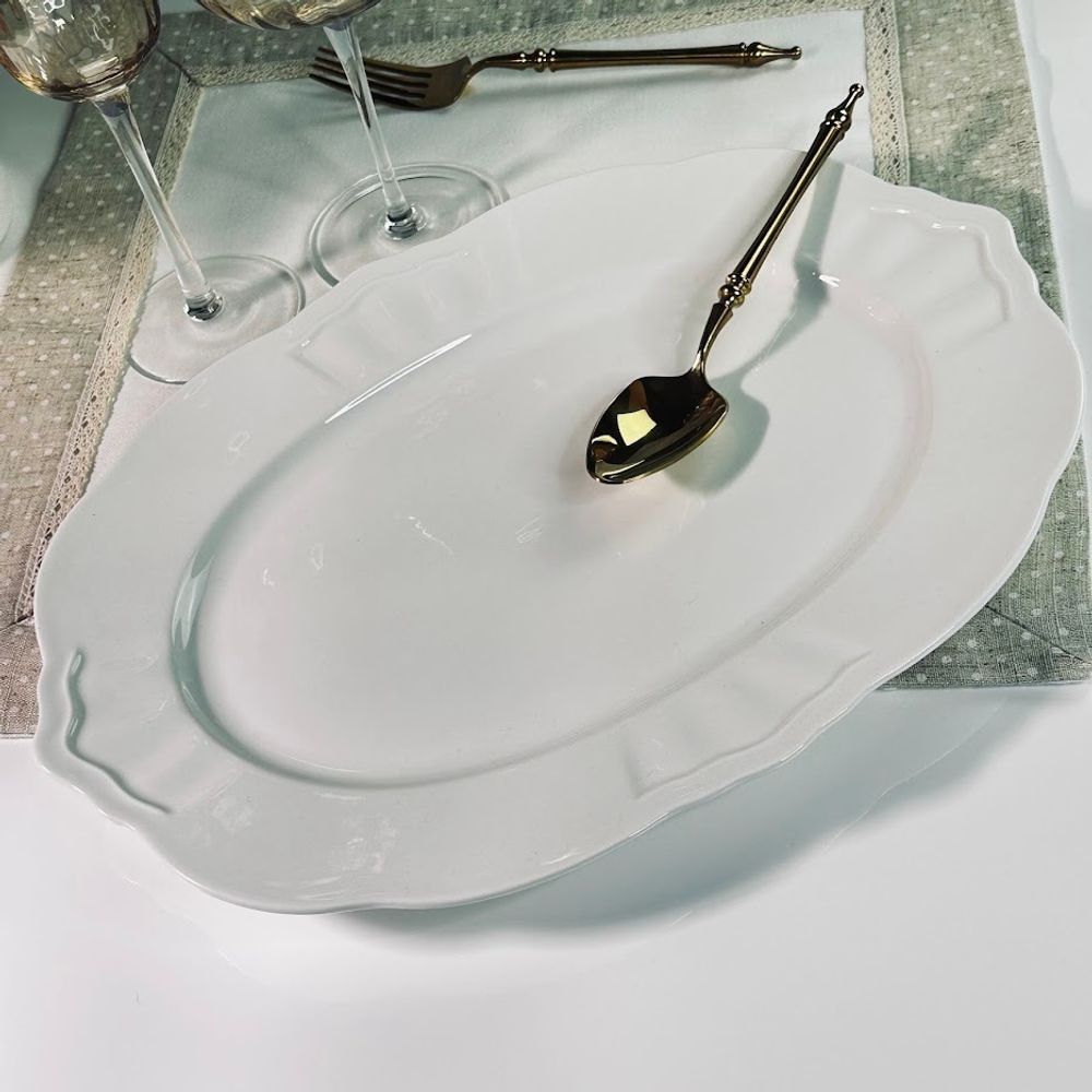 Lenardi 118-158 Набор из 2 овальных блюд 35,5см в под.уп.(х12)Фарфор