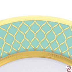 Блюдо круглое Falkenporzellan VALENCIA SELADON Gold 32 см