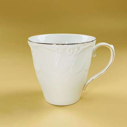 Lenardi 109-233 Кружка 350мл КРОКУС ЗОЛОТО в под.уп.(х24)Фарфор