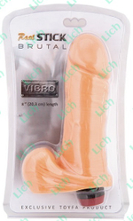 Классический телесный вибратор, 20,3 см