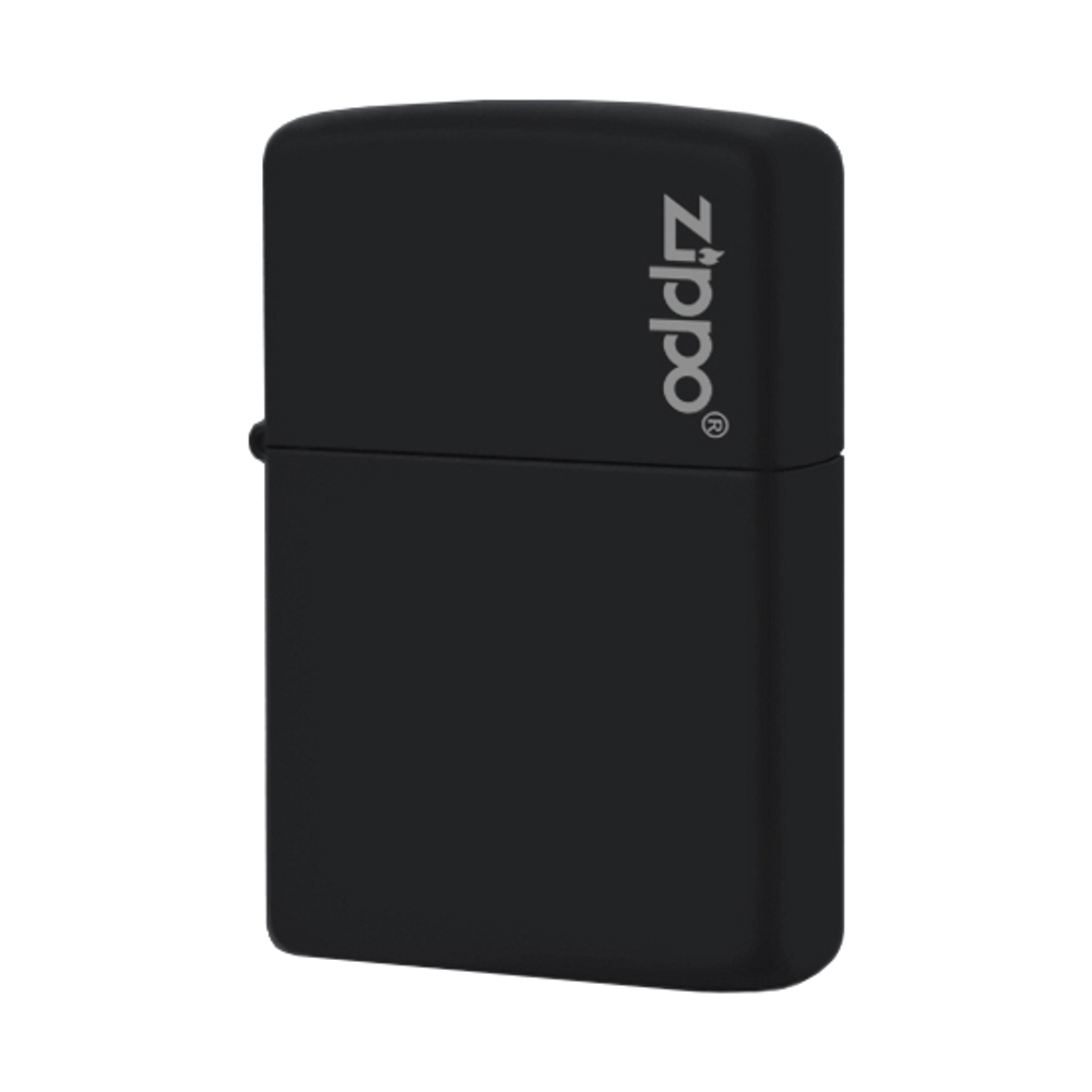 Зажигалка Zippo 218ZL Logo Black Matte