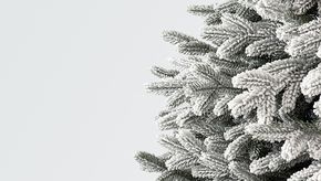 Заснеженные искусственные ёлки