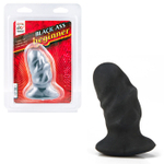 Мягкая анальная пробка Ass Beginner Black - 9 см. (Цвет: черный)