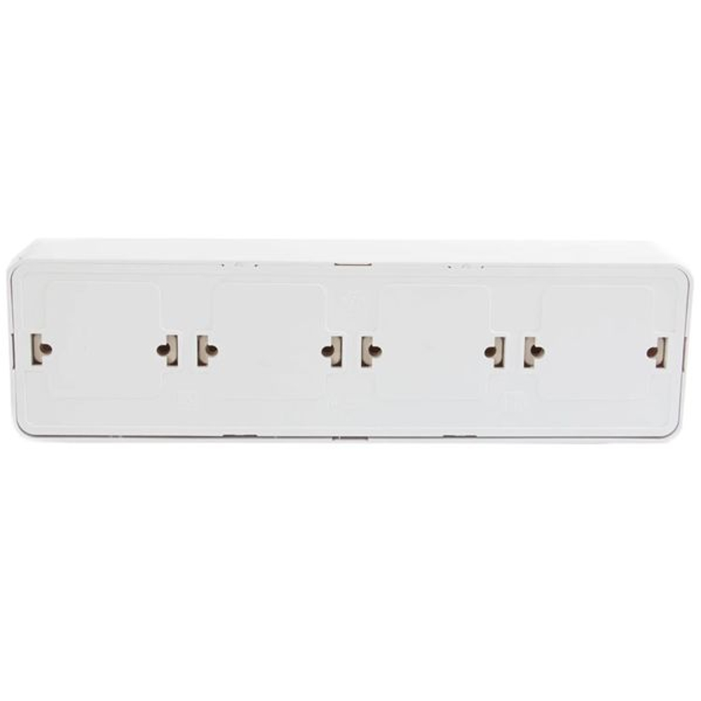 Розетка 4-м ОП Оптима 16А РА16-403 с заземл. защ. шторки с монтаж. пластиной бел.