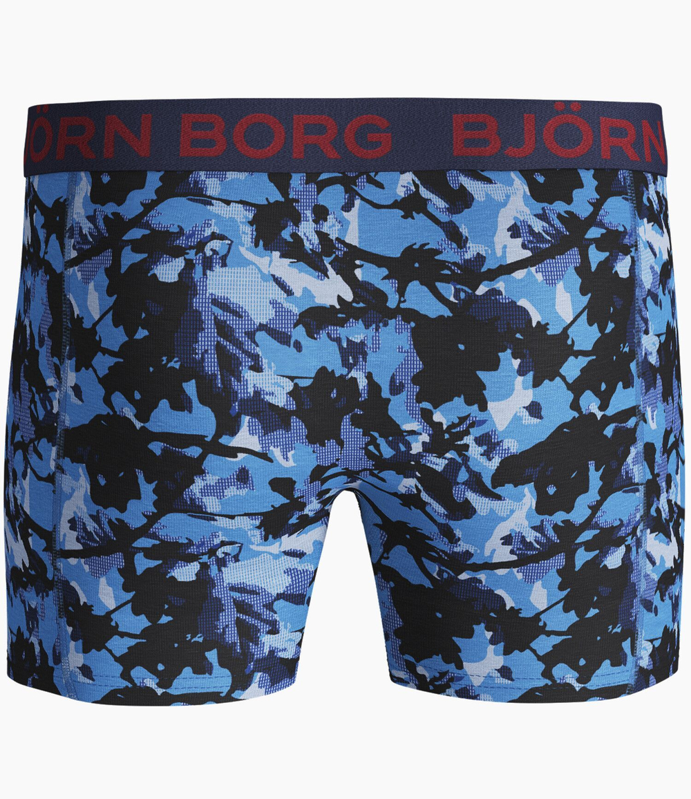 Мужские спортивные боксеры Björn Borg Shorts BB Branch 2P - bonnie blue