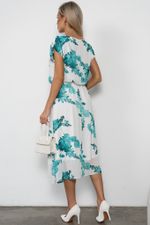 Платье Мерисса (белый/зеленый)-52р-р Р11-1212/4 Nikol