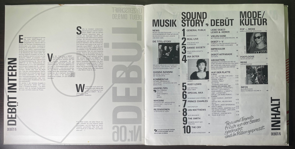 Сборник Debüt LP / Zeitschrift Ausgabe 6 (Германия 1984г.)