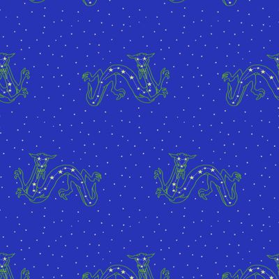 Созвездие новогоднего зеленого китайского дракона