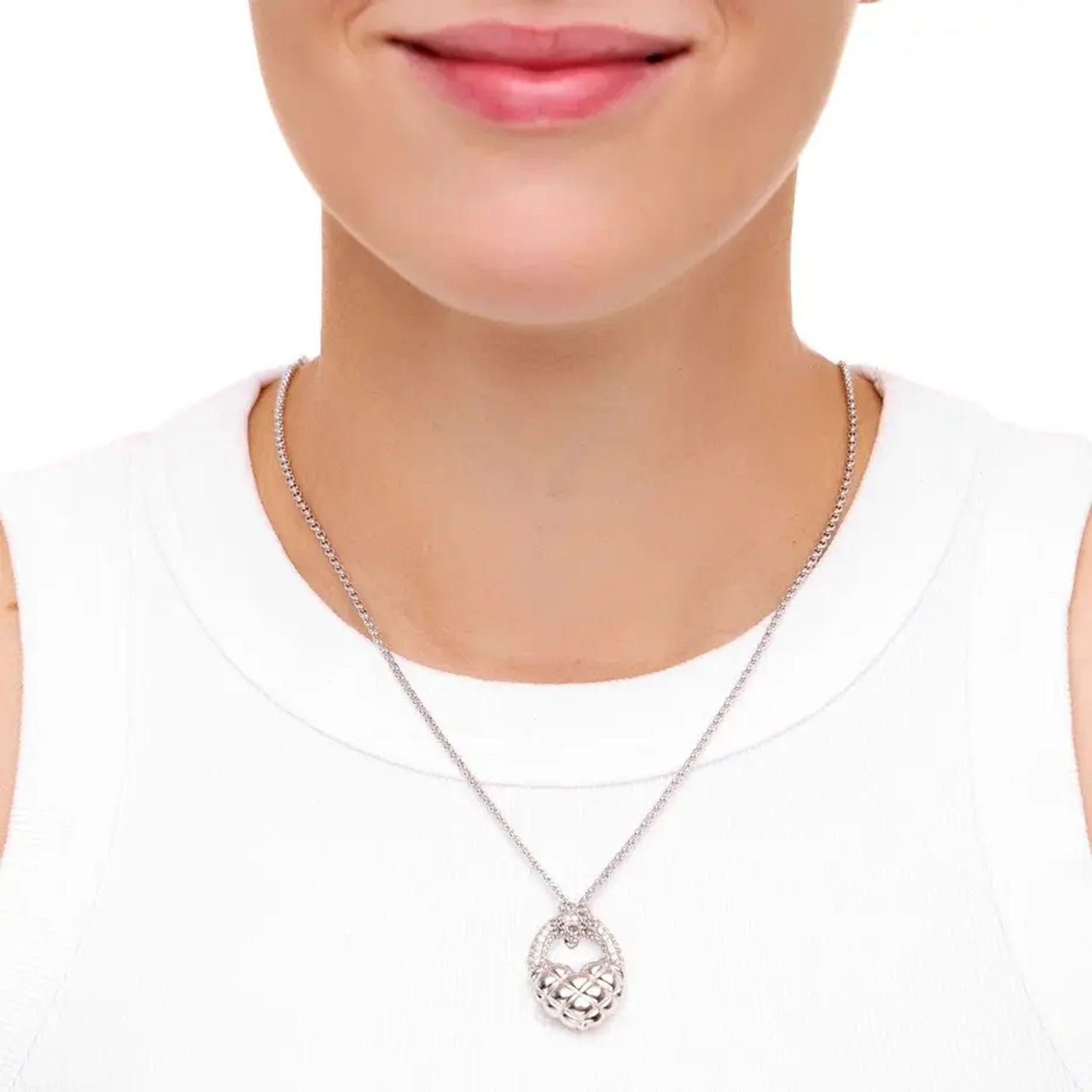 Колье Lock My Heart Necklace - Silver