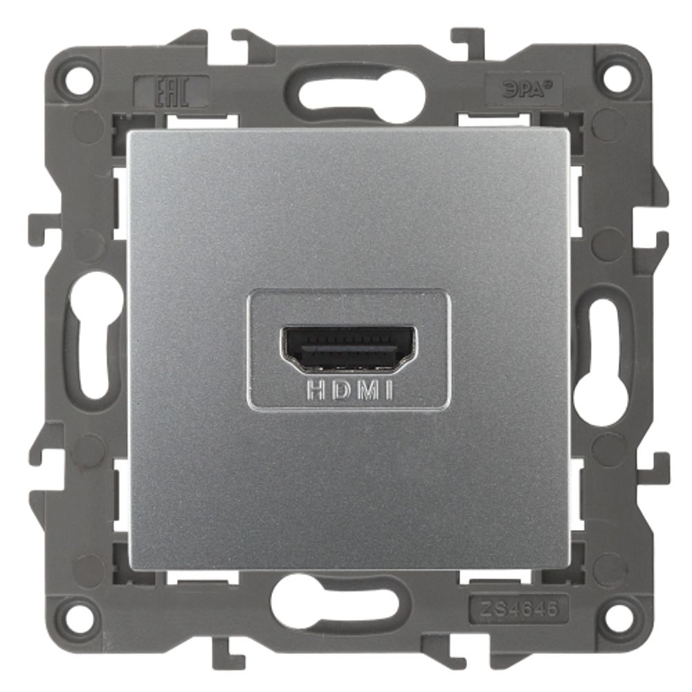14-3114-03 ЭРА Розетка HDMI, IP20, Эра Elegance, алюминий