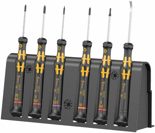 Набор отвёрток для ремонта мобильных телефонов Wera Kraftform Micro 6 ESD 05030182001