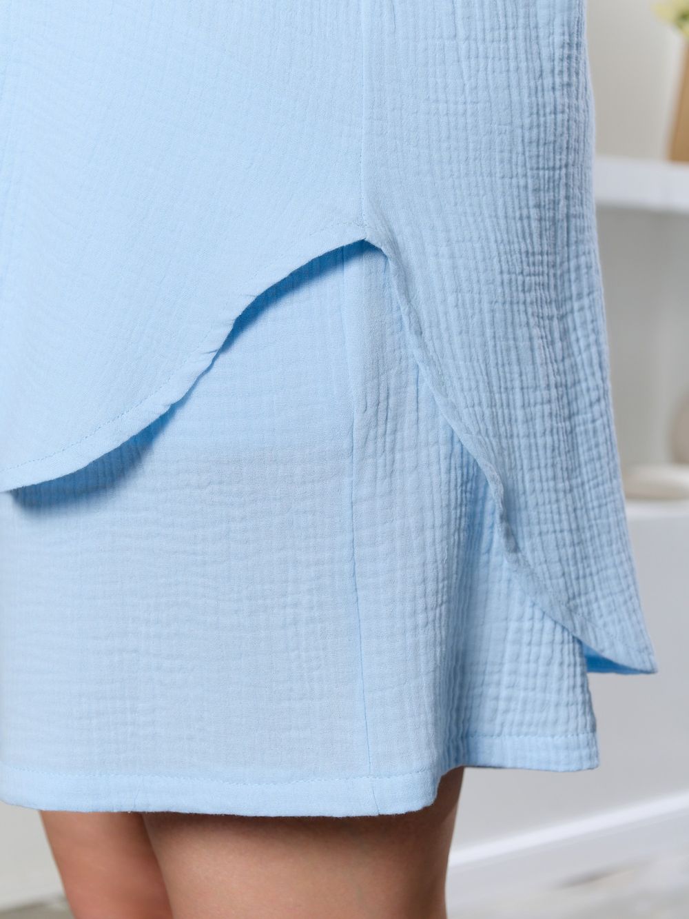 Рубашка Вуаль-6 Виотекс ГОЛУБОЙ