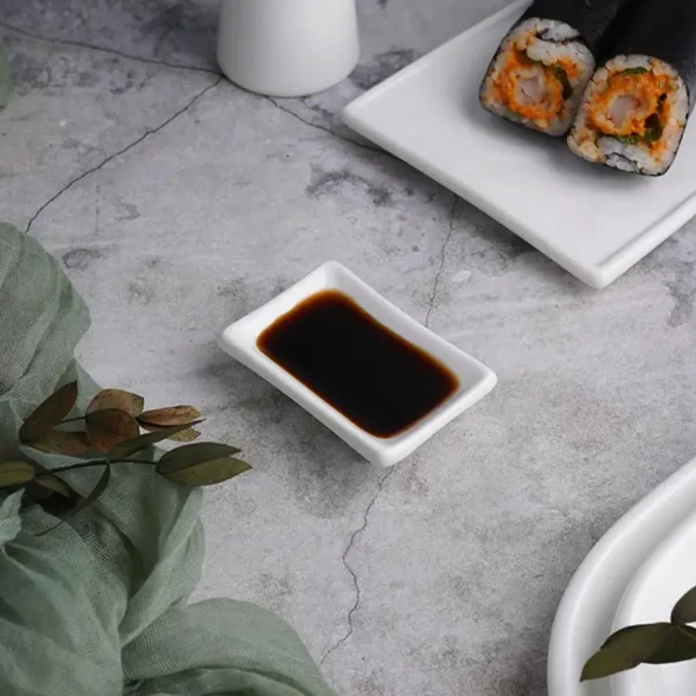 Соусник 20 мл 7,2*4,8 см h1,8 см прямоуг. белый фарфор P.L. Proff Cuisine [6]