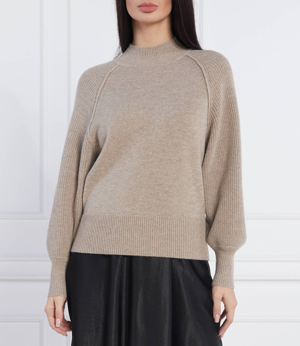 Хлопковый свитер Beatrice B - песочный(22FA8284CORE)