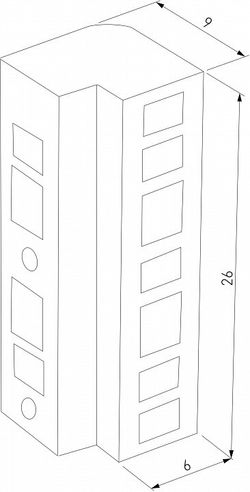 Соединитель угловой внутренний для треков накладных Elektrostandard Flat Magnetic a063737