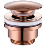 Донный клапан Abber AF0011RG click-clack Розовое золото