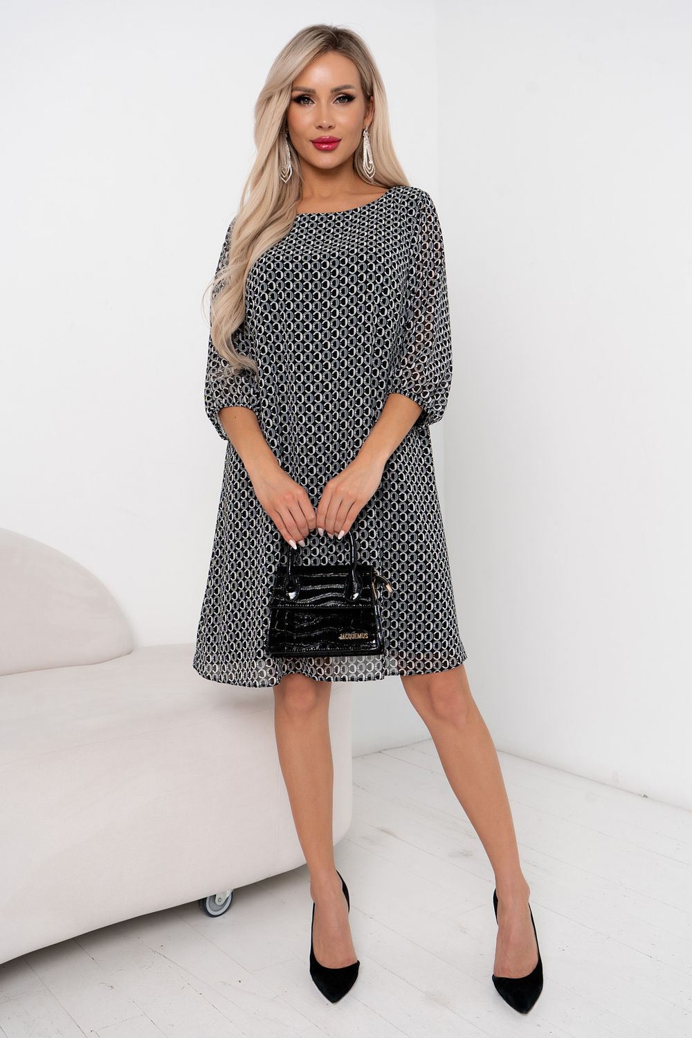 Платье Кэйти (серый) Р11-1176/3 Nikol (Акция)