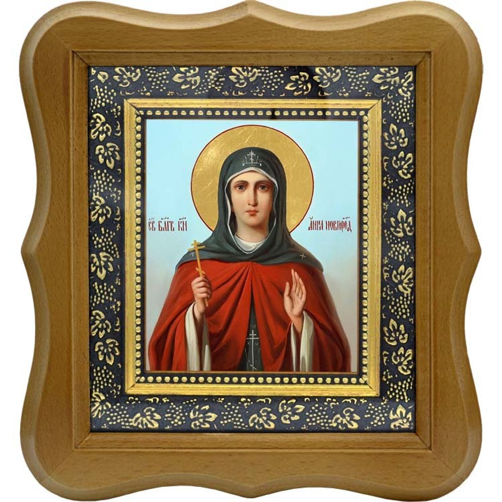 Анна Новгородская Святая Благоверная княгиня. Икона на холсте.