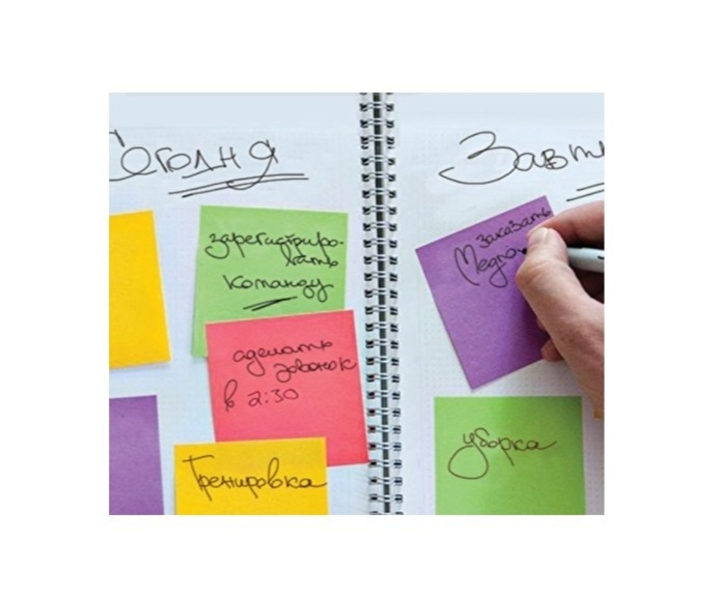 Блок с л/к 76*76 3М Post-it 100л. бирюзовый неон Optima Весна 654-ONB