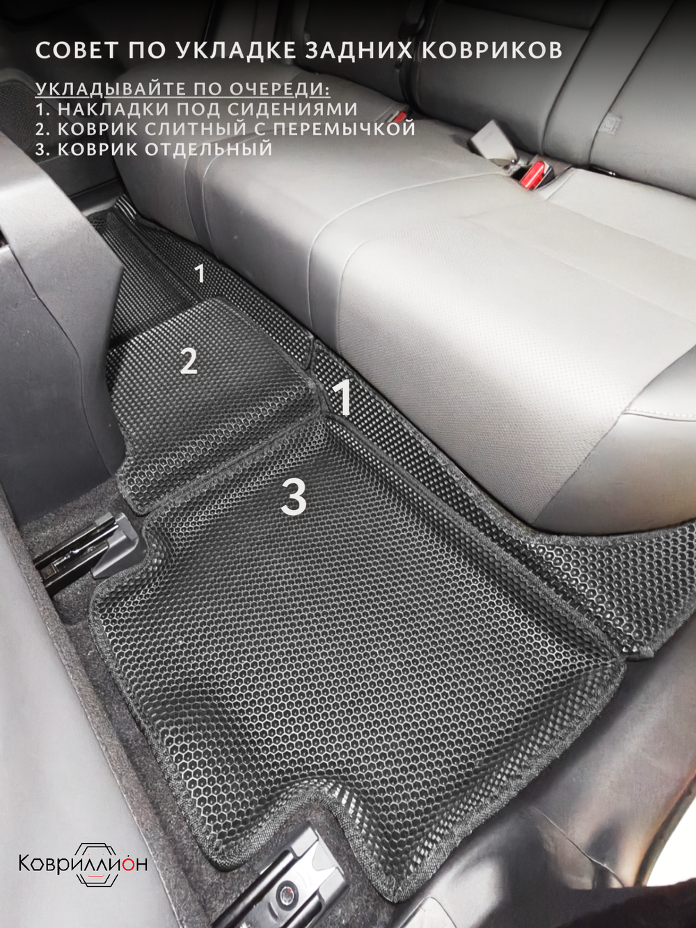 Автомобильные коврики ЭВА с бортами для Toyota RAV4 VI (XA60) 25-н.в. / Toyota Wildlander II