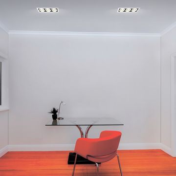 Встраиваемый светодиодный светильник 358442 белый/черный Gesso Novotech