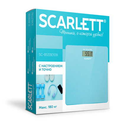 Электронные напольные весы Scarlett SC-BS33E109, до 180 кг