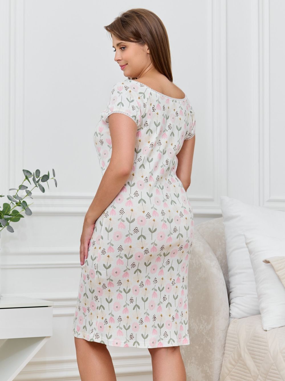 Ночная сорочка Мэри-1 Виотекс МОЛОЧНЫЙ