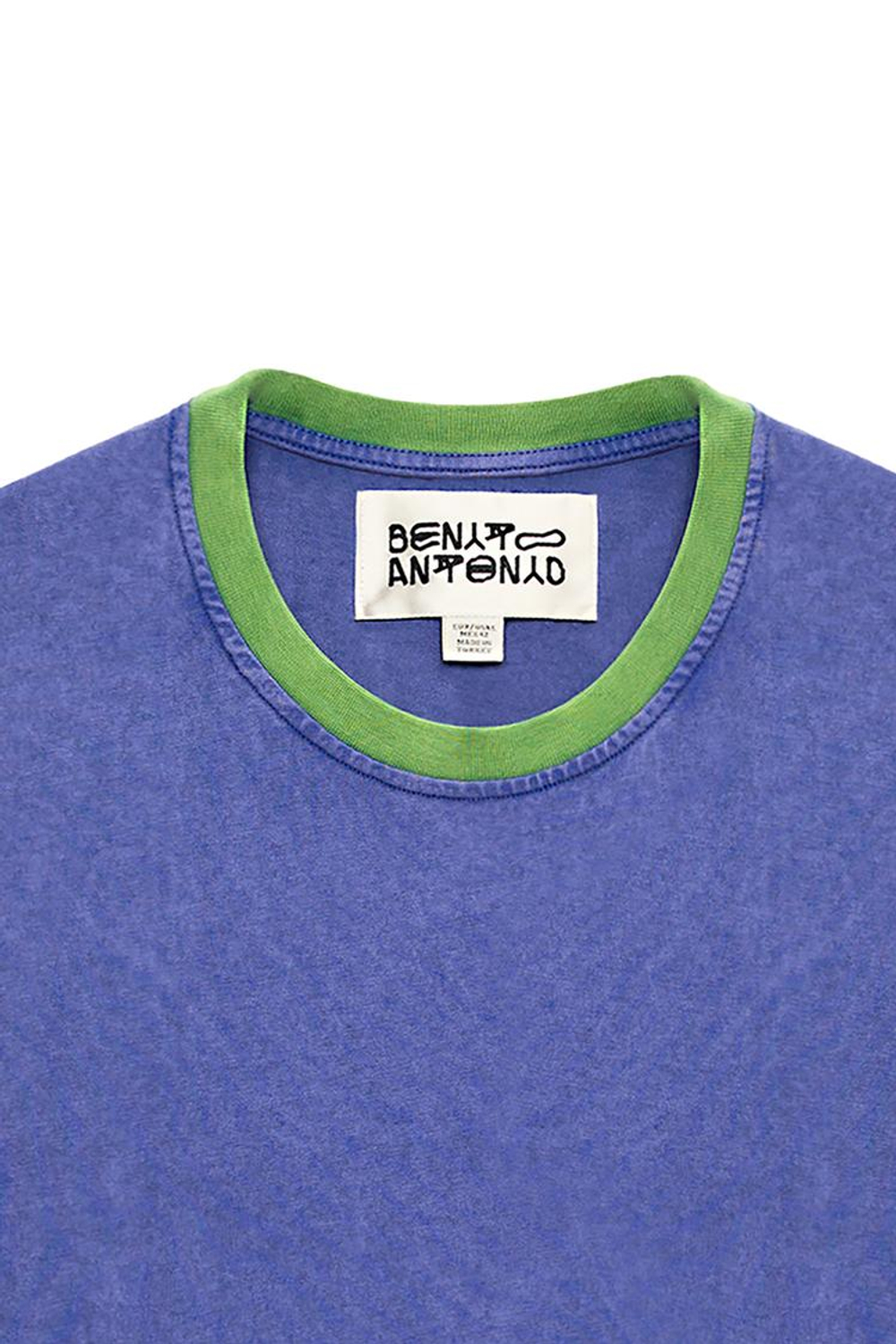 ZARA X BENITO ANTONIO ФУТБОЛКА В СТИЛЕ КОЛОР-БЛОК, СИНИЙ