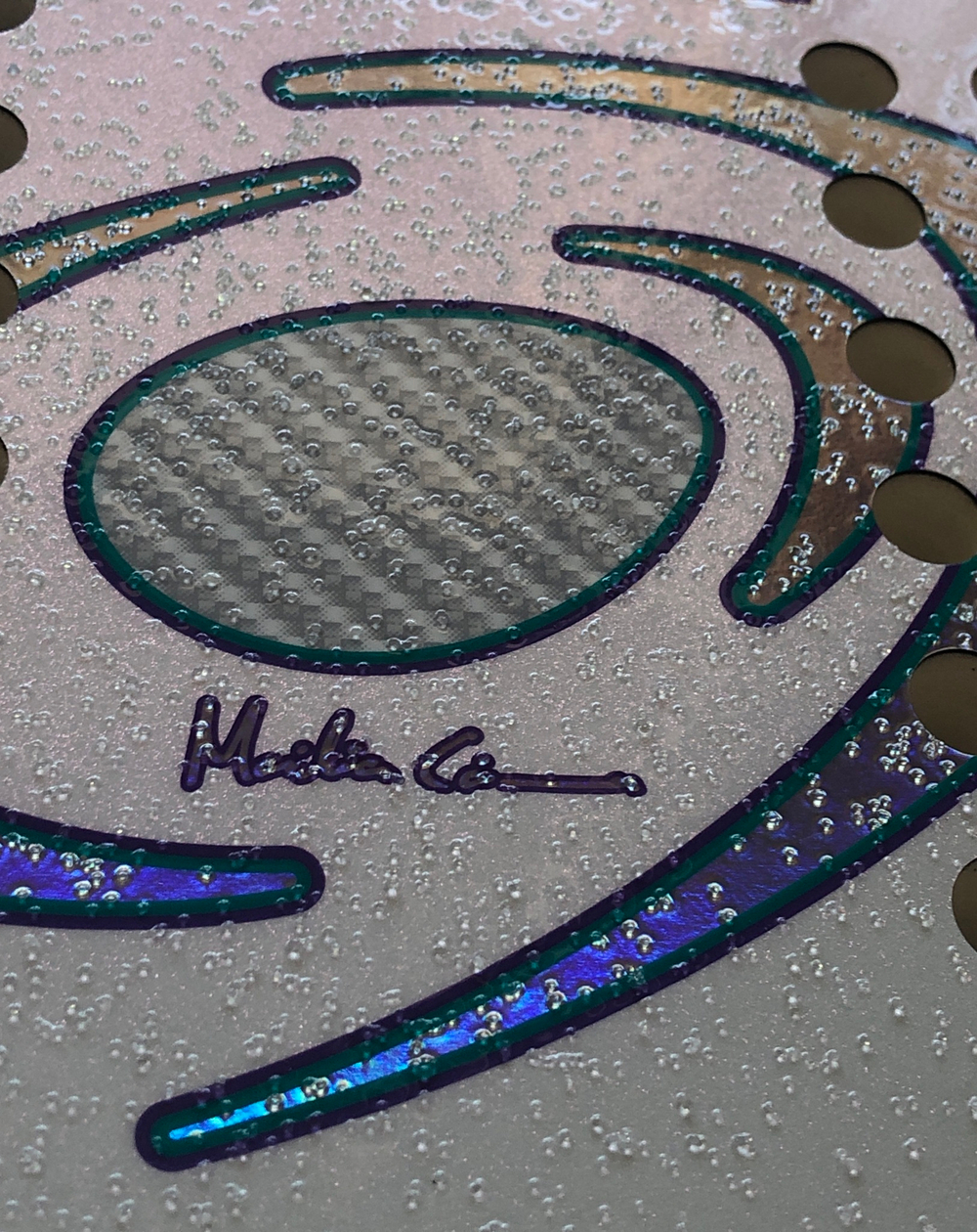 Ракетка White carbon 2.5 Vision с нанесением