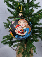 Шар стеклянный Щелкунчик,  ручная роспись