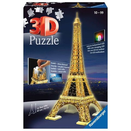 Ravensburger - 3D пазл Эйфелева башня LED Night Edition 125791 / артикул   125791  / GTIN 4005556125791