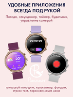 Смарт часы PARASMART Athena V60 (миланский браслет, серебристый)
