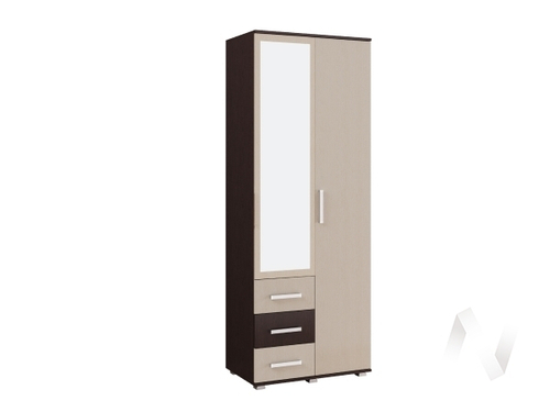 Шкаф 2-х ств МС Белла (венге/дуб беленый)