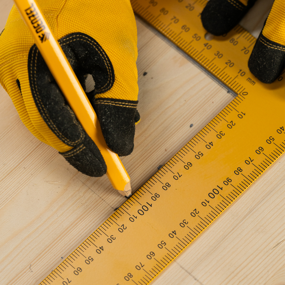 Угольник стальной, 400 х 600 мм Denzel