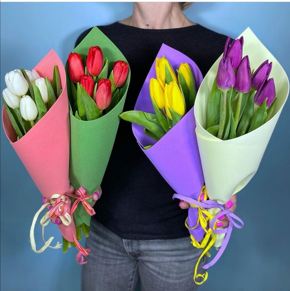 Букет из тюльпанов