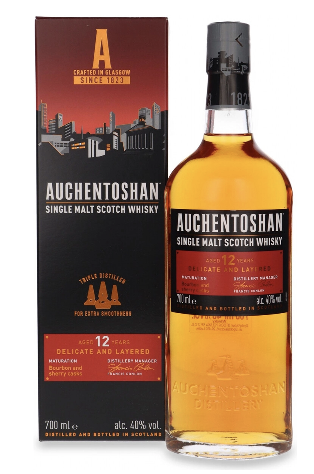 Виски Auchentoshan 12 Years Old, 0.7 л.