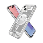 Пластиковый чехол MagSafe Spigen Ultra Hybrid Zero One (Mag Fit) для iPhone 15 Plus Тонкий гибридный поликарбонатный чехол с повышенным уровнем защиты при падении