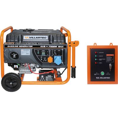 Электростанция VILLARTEC GG8300ЕВС бензиновая и блок автоматики