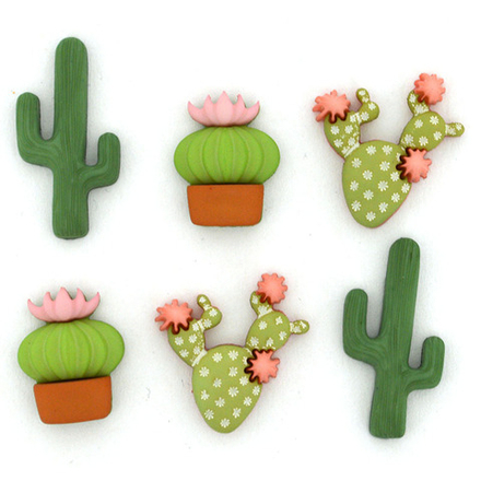 ТУБ.19 Пуговицы декоративные "Кактусы"