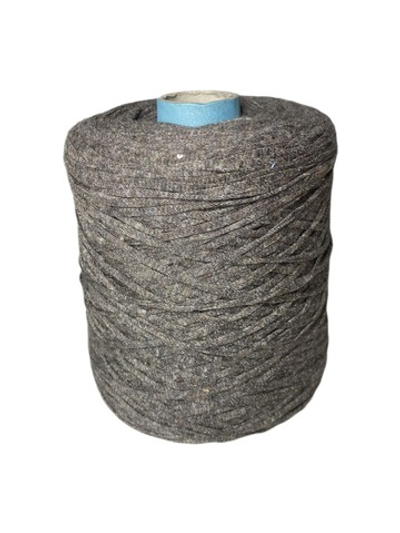 Пряжа для вязания на бобине 650г (Италия)100% ленточный хлопок 100г-150м.цв серо-коричневый