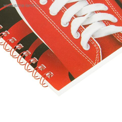 Альбом для рисования А4, 32 листа на гребне Кеды , обложка мелованный картон, блок 100 г/м²