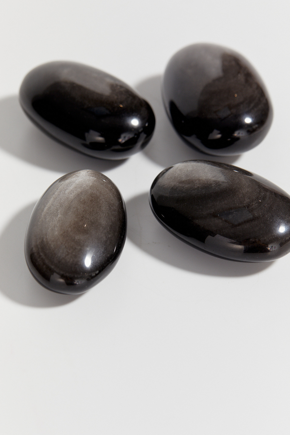 Обсидиан серебристый