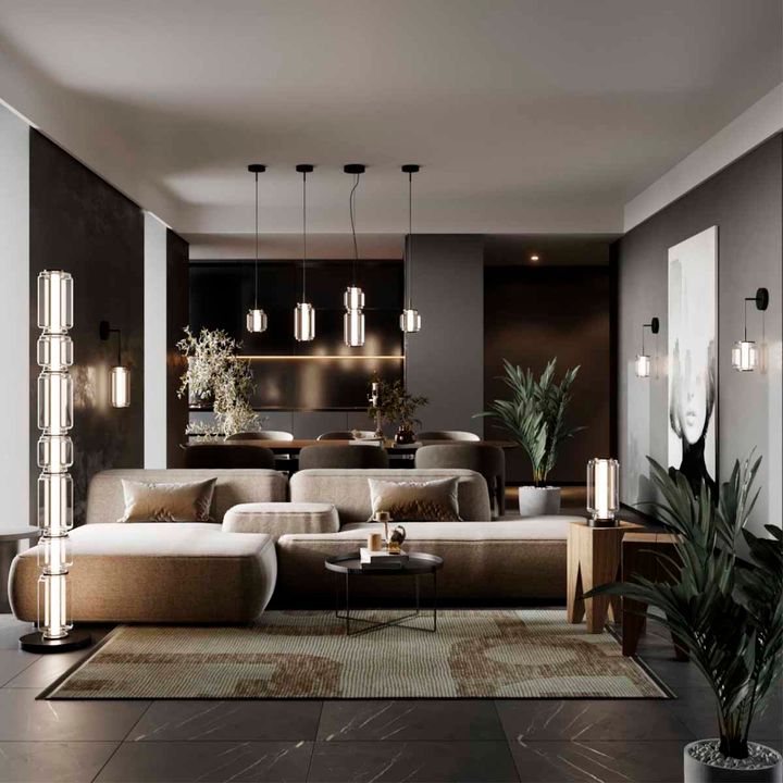 Подвесной светодиодный светильник Odeon Light Exclusive Hightech Jam 5409/5L