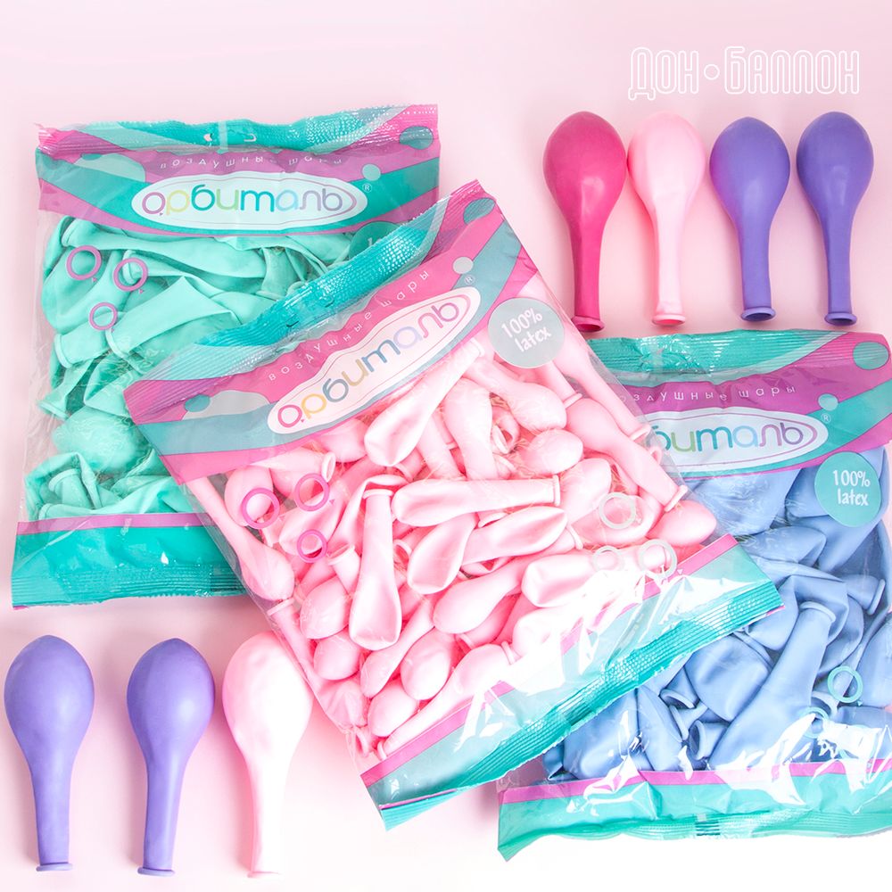 Шар (12"/30 см) Аквамарин (818), пастель 50 шт.