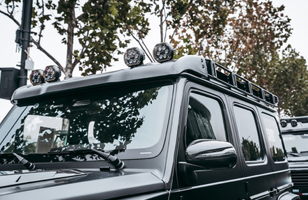 Карбоновые накладки на передние стойки A pillar и молдинги на крышу для Mercedes Benz G class W465 G63 G500 G550 2025+ Гелик Гелентваген